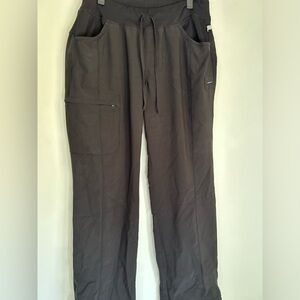 Casual Black Scrub Pants for Women